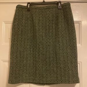Loft Wool Blend Pencil Skirt